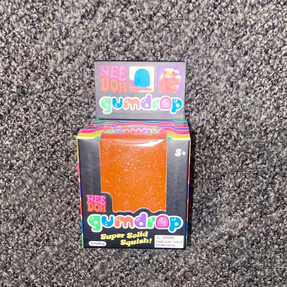Needoh Gumdrop Super Solid Squish - Orange NEW